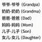 家庭成员英文歌