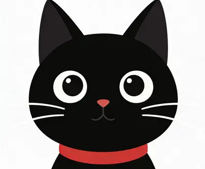 黑猫陪伴